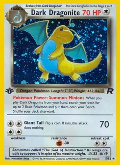 Carta Dark Dragonite