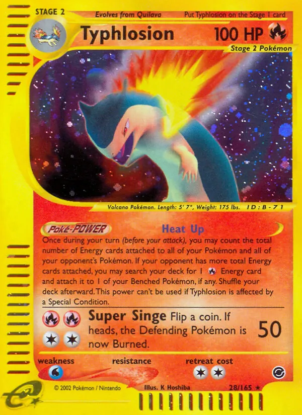 Carta Typhlosion
