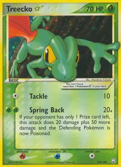 Carta Treecko ☆