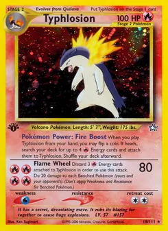 Carta Typhlosion