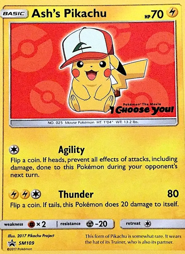Carta Ash's Pikachu