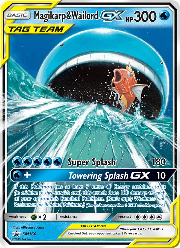 Carta Magikarp e Wailord GX