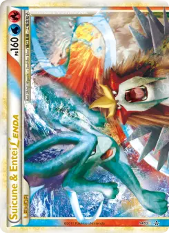Carta Suicune & Entei LEGEND