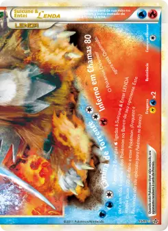 Carta Suicune & Entei LEGEND