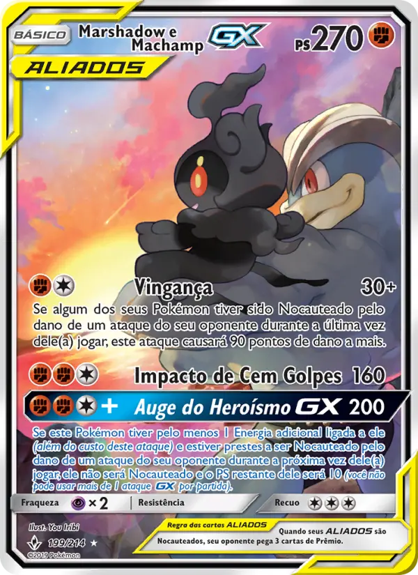 Carta Marshadow e Machamp GX