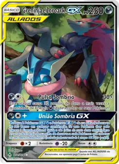 Carta Greninja e Zoroark GX