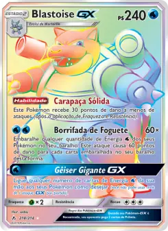 Carta Blastoise GX