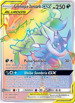 Carta Greninja e Zoroark GX