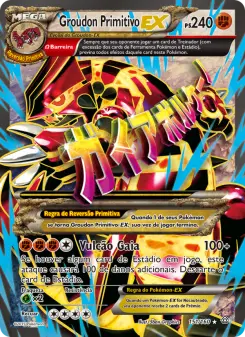 Carta Groudon Primitivo EX